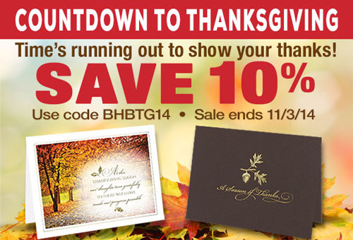 Thanksgiving Countdown Sale