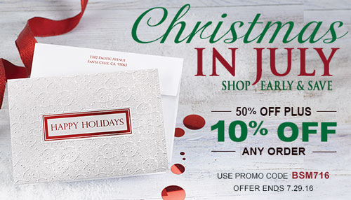 Take advantage of the Christmas in July Sale!