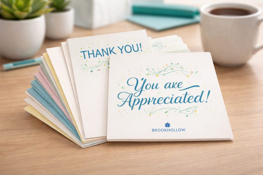 Stack of Appreciation Cards