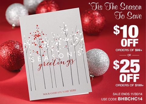 Corporate holiday card sale starts today