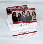 A calendar holiday greeting card featuring a photo the CardsDirect customer service team.