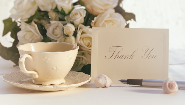 When to send a thank you note