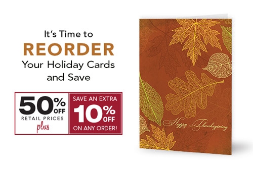 Shop the Reorder Holiday Card Sale